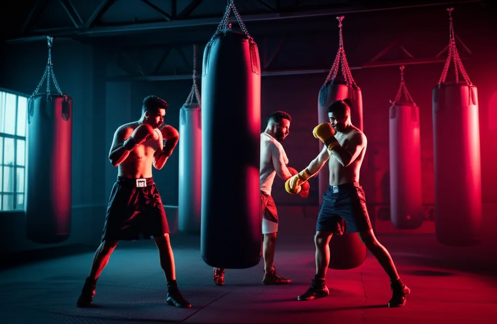 Clase de boxeo en la Escuela Deportiva DK Team de Alcorcón